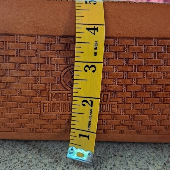 Mont-Abur vintage tooled leather rose & toreador bull purse leather shoulder bag - Picture 12 of 16